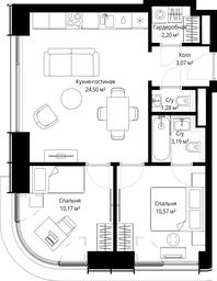 Продажа 2-комн. квартиры, 54,98 м² в ЖК «Сити Бэй (City Bay)», Волоколамское шоссе, 95с3, Москва, Россия #4