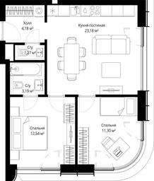 Продажа 2-комн. квартиры, 55,66 м² в ЖК «Сити Бэй (City Bay)», Волоколамское шоссе, 95с3, Москва, Россия #3 Продажа 2-комн. квартиры, 55,66 м² в ЖК «Сити Бэй (City Bay)», Волоколамское шоссе, 95с3, Москва, Россия #3