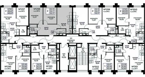 1-BD Apartment Sale, 55.17 sq. m. at Kvartal Rumyantsevo, ulitsa Admirala Kornilova, с1, Mosrentgen Settlement, Moscow, Russia #2