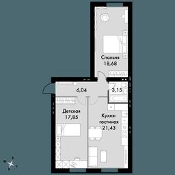 2-BD Apartment Sale, 67平方米 at Park Aprel, ulitsa Park Aprel, 1, Aprelevka, Naro-Fominskiy City District, Moscow Region, Russia #3 2-BD Apartment Sale, 67平方米 at Park Aprel, ulitsa Park Aprel, 1, Aprelevka, Naro-Fominskiy City District, Moscow Region, Russia #3