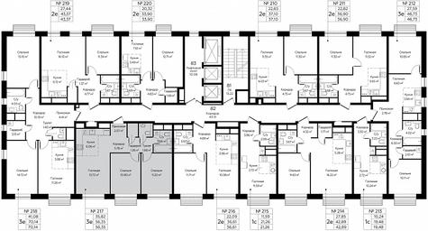 2-BD Apartment Sale, 56.35 sq. m. at Novograd Pavlino, Kosinskoye shosse, 2, Novoye Pavlino Microdistrict, Balashikha, Moscow Region, Russia #2