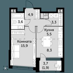 Продажа 1-комн. квартиры, 43,4 м² в ЖК «Роттердам», Варшавское шоссе, 37Ак1с2, Москва, Россия #2 Продажа 1-комн. квартиры, 43,4 м² в ЖК «Роттердам», Варшавское шоссе, 37Ак1с2, Москва, Россия #2