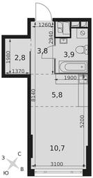 Apartment Sale, 27 sq. m. at Rotterdam, Varshavskoye Highway, 37Ак1с2, Moscow, Russia #4