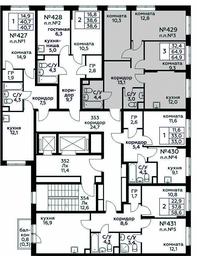 2-BD Apartment Sale, 64.9平方米 at Tsvetochnye Poliany, kvartal № 23, Filimonkovskoye Municipal Formation, Moscow, Russia #2 2-BD Apartment Sale, 64.9平方米 at Tsvetochnye Poliany, kvartal № 23, Filimonkovskoye Municipal Formation, Moscow, Russia #2