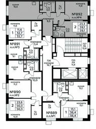 1-BD Apartment Sale, 59.1平方米 at Tsvetochnye Poliany, kvartal № 23, Filimonkovskoye Municipal Formation, Moscow, Russia #2