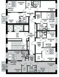 2-BD Apartment Sale, 57.5平方米 at Tsvetochnye Poliany, kvartal № 23, Filimonkovskoye Municipal Formation, Moscow, Russia #2 2-BD Apartment Sale, 57.5平方米 at Tsvetochnye Poliany, kvartal № 23, Filimonkovskoye Municipal Formation, Moscow, Russia #2