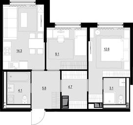 Продажа 2-комн. квартиры, 57 м² в ЖК «Малевич», Отрадная улица, 8, Москва, Россия #3 Продажа 2-комн. квартиры, 57 м² в ЖК «Малевич», Отрадная улица, 8, Москва, Россия #3