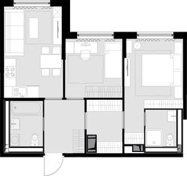 2-BD Apartment Sale, 57 sq. m. at Malevich, Otradnaya Street, 8, Moscow, Russia #4