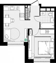 Apartment Sale, 32.83平方米 at Novograd Pavlino, Kosinskoye shosse, 2, Novoye Pavlino Microdistrict, Balashikha, Moscow Region, Russia #4