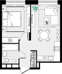 1-BD Apartment Sale, 37.01平方米 at Novograd Pavlino, Kosinskoye shosse, 2, Novoye Pavlino Microdistrict, Balashikha, Moscow Region, Russia #4