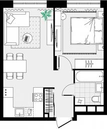 1-BD Apartment Sale, 37.86 sq. m. at Novograd Pavlino, Kosinskoye shosse, 2, Novoye Pavlino Microdistrict, Balashikha, Moscow Region, Russia #4
