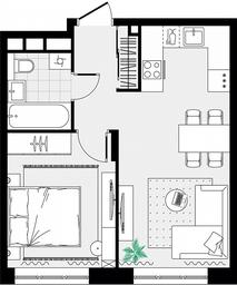 1-BD Apartment Sale, 37.88 sq. m. at Novograd Pavlino, Kosinskoye shosse, 2, Novoye Pavlino Microdistrict, Balashikha, Moscow Region, Russia #4