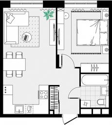 1-BD Apartment Sale, 41.72 sq. m. at Novograd Pavlino, Kosinskoye shosse, 2, Novoye Pavlino Microdistrict, Balashikha, Moscow Region, Russia #4