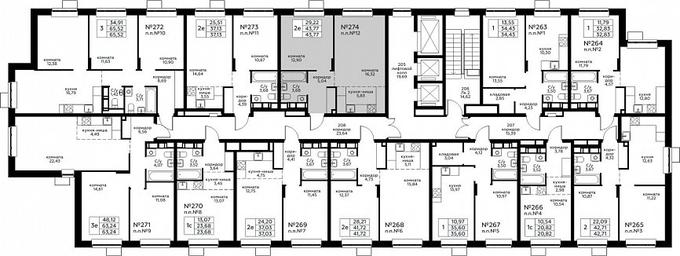 1-BD Apartment Sale, 43.77平方米 at Novograd Pavlino, Kosinskoye shosse, 2, Novoye Pavlino Microdistrict, Balashikha, Moscow Region, Russia #2