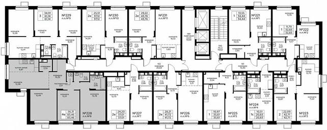 3-BD Apartment Sale, 83.46平方米 at Novograd Pavlino, Kosinskoye shosse, 2, Novoye Pavlino Microdistrict, Balashikha, Moscow Region, Russia #2