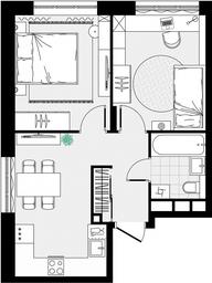 1-BD Apartment Sale, 42.71 sq. m. at Novograd Pavlino, Kosinskoye shosse, 2, Novoye Pavlino Microdistrict, Balashikha, Moscow Region, Russia #4