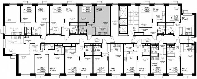 1-BD Apartment Sale, 43.76 sq. m. at Novograd Pavlino, Kosinskoye shosse, 2, Novoye Pavlino Microdistrict, Balashikha, Moscow Region, Russia #2
