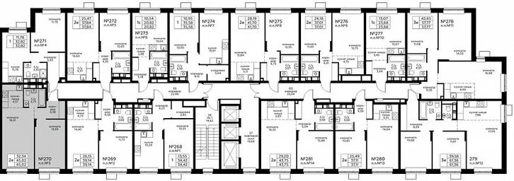 1-BD Apartment Sale, 45.02平方米 at Novograd Pavlino, Kosinskoye shosse, 2, Novoye Pavlino Microdistrict, Balashikha, Moscow Region, Russia #2