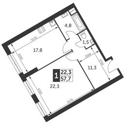 3-BD Apartment Sale, 79.1 sq. m. at Arkhitektor, Akademika Volgina Street, 2Д, Moscow, Russia #2 3-BD Apartment Sale, 79.1 sq. m. at Arkhitektor, Akademika Volgina Street, 2Д, Moscow, Russia #2
