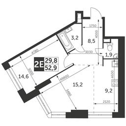 3-BD Apartment Sale, 77.1平方米 at Arkhitektor, Akademika Volgina Street, 2Д, Moscow, Russia #2 3-BD Apartment Sale, 77.1平方米 at Arkhitektor, Akademika Volgina Street, 2Д, Moscow, Russia #2
