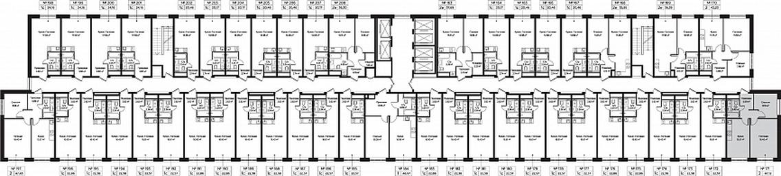 2-BD Apartment Sale, 47.12 sq. m. at Perets, Pyatnitskoye Highway, 58, Moscow, Russia #3