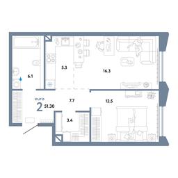 1-BD Apartment Sale, 51.6 sq. m. at Strana.Ozernaya, Ozyornaya Street, 42с7, Moscow, Russia #4