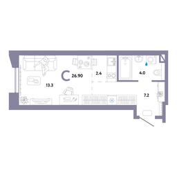 Apartment Sale, 27.7 sq. m. at Strana.Ozernaya, Ozyornaya Street, 42с7, Moscow, Russia #2 Apartment Sale, 27.7 sq. m. at Strana.Ozernaya, Ozyornaya Street, 42с7, Moscow, Russia #2