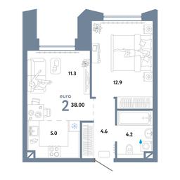 1-BD Apartment Sale, 38 sq. m. at Strana.Ozernaya, Ozyornaya Street, 42с7, Moscow, Russia #3