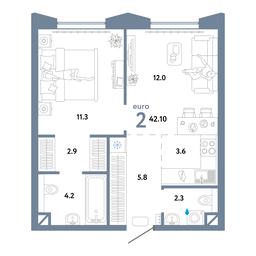 1-BD Apartment Sale, 42.3 sq. m. at Strana.Ozernaya, Ozyornaya Street, 42с7, Moscow, Russia #4