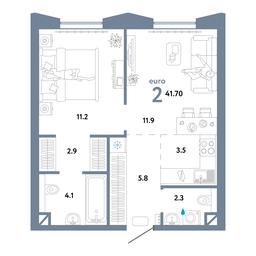 1-BD Apartment Sale, 42.3 sq. m. at Strana.Ozernaya, Ozyornaya Street, 42с7, Moscow, Russia #2 1-BD Apartment Sale, 42.3 sq. m. at Strana.Ozernaya, Ozyornaya Street, 42с7, Moscow, Russia #2