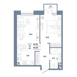 1-BD Apartment Sale, 45.5平方米 at Strana.Ozernaya, Ozyornaya Street, 42с7, Moscow, Russia #2 1-BD Apartment Sale, 45.5平方米 at Strana.Ozernaya, Ozyornaya Street, 42с7, Moscow, Russia #2