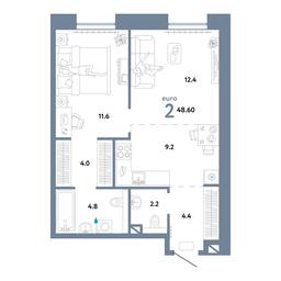 1-BD Apartment Sale, 48.6 sq. m. at Strana.Ozernaya, Ozyornaya Street, 42с7, Moscow, Russia #2 1-BD Apartment Sale, 48.6 sq. m. at Strana.Ozernaya, Ozyornaya Street, 42с7, Moscow, Russia #2