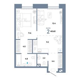 1-BD Apartment Sale, 48.6 sq. m. at Strana.Ozernaya, Ozyornaya Street, 42с7, Moscow, Russia #3 1-BD Apartment Sale, 48.6 sq. m. at Strana.Ozernaya, Ozyornaya Street, 42с7, Moscow, Russia #3