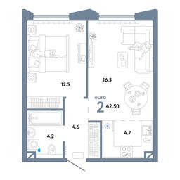 1-BD Apartment Sale, 42.7 sq. m. at Strana.Ozernaya, Ozyornaya Street, 42с7, Moscow, Russia #3 1-BD Apartment Sale, 42.7 sq. m. at Strana.Ozernaya, Ozyornaya Street, 42с7, Moscow, Russia #3
