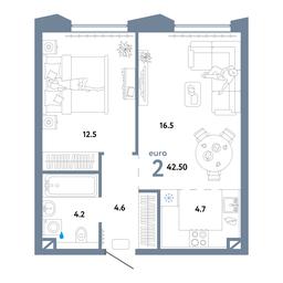 1-BD Apartment Sale, 42.7 sq. m. at Strana.Ozernaya, Ozyornaya Street, 42с7, Moscow, Russia #2 1-BD Apartment Sale, 42.7 sq. m. at Strana.Ozernaya, Ozyornaya Street, 42с7, Moscow, Russia #2