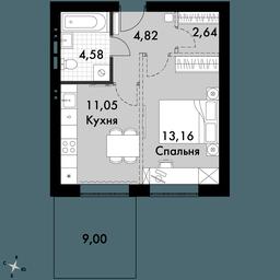 1-BD Apartment Sale, 37.8 sq. m. at Zhavoronki Club, zhiloy kompleks Akkord Smart-kvartal, Mitkino Village, Odintsovskiy City District, Moscow Region, Russia #3 1-BD Apartment Sale, 37.8 sq. m. at Zhavoronki Club, zhiloy kompleks Akkord Smart-kvartal, Mitkino Village, Odintsovskiy City District, Moscow Region, Russia #3