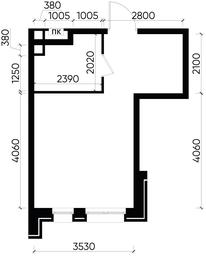 Apartment Sale, 24 sq. m. at Pervyi Moskovskiy, ulitsa Bianki, 1, Moskovskiy, Moscow, Russia #3