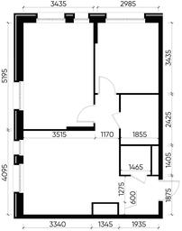 2-BD Apartment Sale, 58.5平方米 at Pervyi Moskovskiy, ulitsa Bianki, 1, Moskovskiy, Moscow, Russia #3