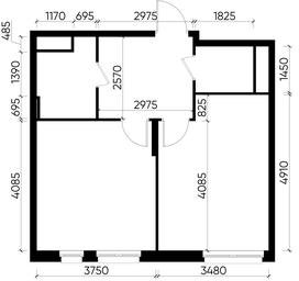 Apartment Sale, 46.4 sq. m. at Pervyi Moskovskiy, ulitsa Bianki, 1, Moskovskiy, Moscow, Russia #3