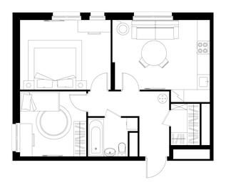 2-BD Apartment Sale, 56 sq. m. at Pervyi Moskovskiy, ulitsa Bianki, 1, Moskovskiy, Moscow, Russia #4