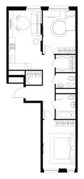 Продажа 2-комн. квартиры, 64 м² в ЖК «Первый Московский», улица Бианки, 1, Московский, Москва, Россия #2 Продажа 2-комн. квартиры, 64 м² в ЖК «Первый Московский», улица Бианки, 1, Московский, Москва, Россия #2