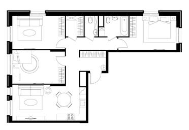 3-BD Apartment Sale, 86 sq. m. at Pervyi Moskovskiy, ulitsa Bianki, 1, Moskovskiy, Moscow, Russia #2 3-BD Apartment Sale, 86 sq. m. at Pervyi Moskovskiy, ulitsa Bianki, 1, Moskovskiy, Moscow, Russia #2