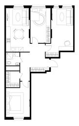 3-BD Apartment Sale, 86.3平方米 at Pervyi Moskovskiy, ulitsa Bianki, 1, Moskovskiy, Moscow, Russia #4