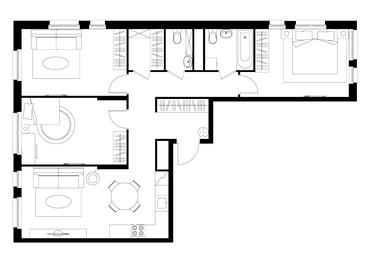 3-BD Apartment Sale, 85.4 sq. m. at Pervyi Moskovskiy, ulitsa Bianki, 1, Moskovskiy, Moscow, Russia #2 3-BD Apartment Sale, 85.4 sq. m. at Pervyi Moskovskiy, ulitsa Bianki, 1, Moskovskiy, Moscow, Russia #2