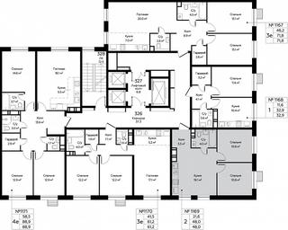 1-BD Apartment Sale, 48 sq. m. at Eko Bunino, prospekt Kuprina, 34к1, Sosenskoye Settlement, Moscow, Russia #2