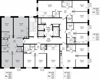 3-BD Apartment Sale, 88.9平方米 at Eko Bunino, prospekt Kuprina, 34к1, Sosenskoye Settlement, Moscow, Russia #2