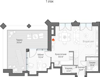 1-BD Apartment Sale, 61.6 sq. m. at Dostizhenie, Akademika Korolyova Street, 21, Moscow, Russia #4