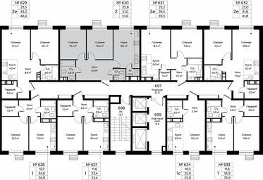 1-BD Apartment Sale, 51 sq. m. at Eko Bunino, prospekt Kuprina, 34к1, Sosenskoye Settlement, Moscow, Russia #2