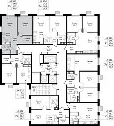 1-BD Apartment Sale, 41.9 sq. m. at Eko Bunino, prospekt Kuprina, 34к1, Sosenskoye Settlement, Moscow, Russia #2
