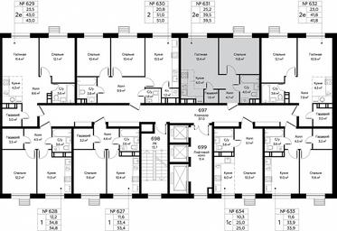 1-BD Apartment Sale, 39.5 sq. m. at Eko Bunino, prospekt Kuprina, 34к1, Sosenskoye Settlement, Moscow, Russia #2